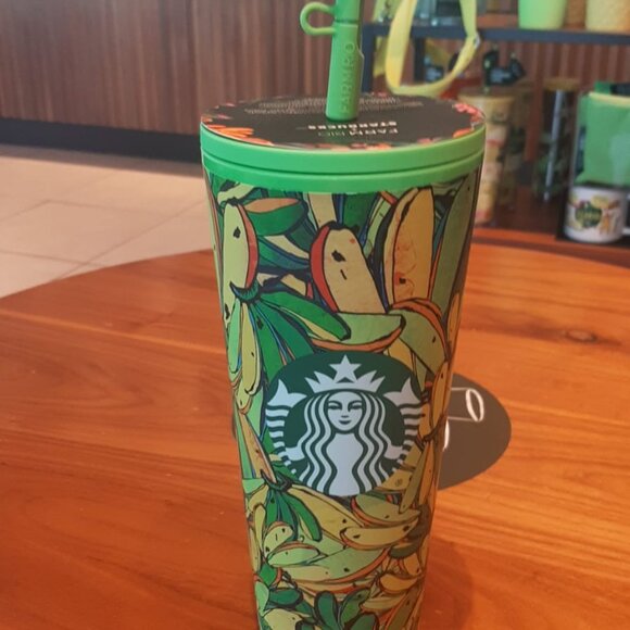 Starbucks x FARM Rio 24oz Tumbler w Banana Straw Topper – Limited Edition 2025 - Picture 5 of 9